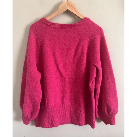 NWT Lauren Conrad Pink Women's Fuchsia Knit Super soft Sweater Size Large - Picture 3 of 6